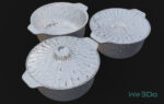 Pack 10 Food-Storage Containers - Low Poly