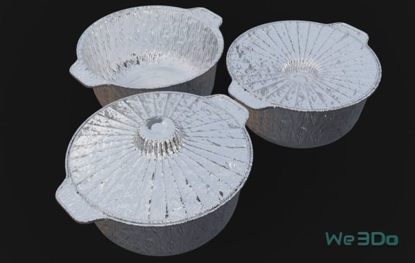 Pack 10 Food-Storage Containers - Low Poly