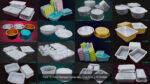 Pack 10 Food-Storage Containers - Low Poly