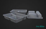 Pack 10 Food-Storage Containers - Low Poly