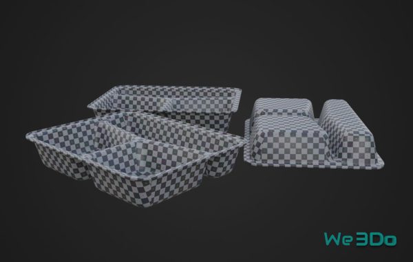 Pack 10 Food-Storage Containers - Low Poly