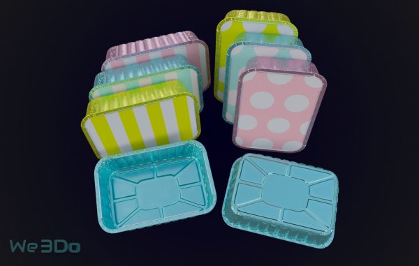 Pack 10 Food-Storage Containers - Low Poly