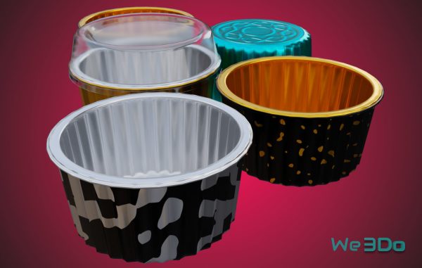 Pack 10 Food-Storage Containers - Low Poly