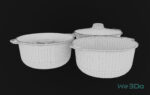 Pack 10 Food-Storage Containers - Low Poly