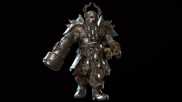 Dwarf Low Poly world of warcraft character