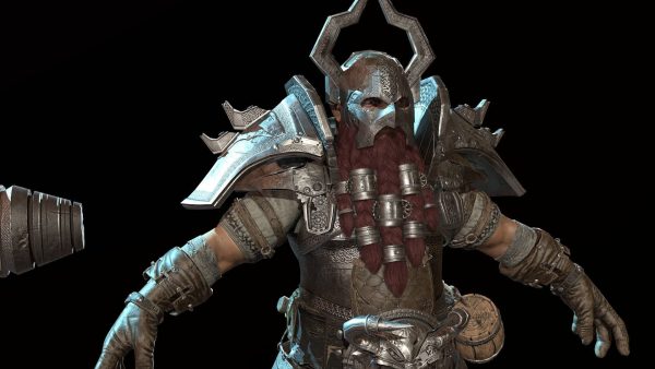 Dwarf Low Poly world of warcraft character