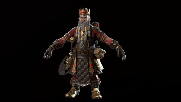 Dwarf Low Poly world of warcraft character
