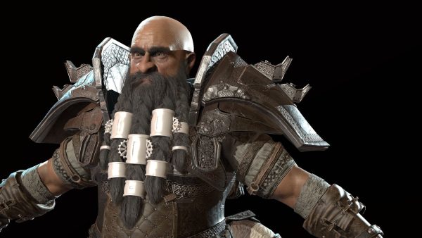 Dwarf Low Poly world of warcraft character