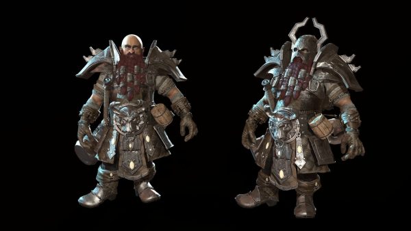 Dwarf Low Poly world of warcraft character