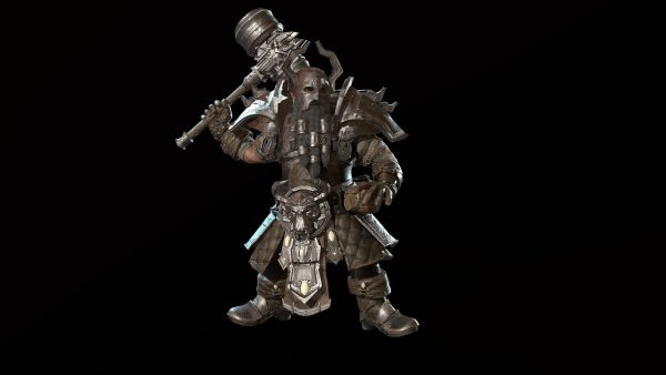 Dwarf Low Poly world of warcraft character