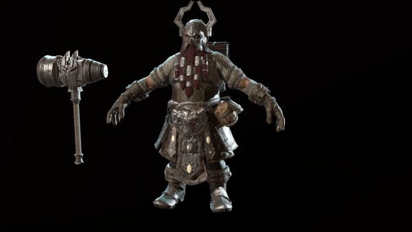 Dwarf Low Poly world of warcraft character