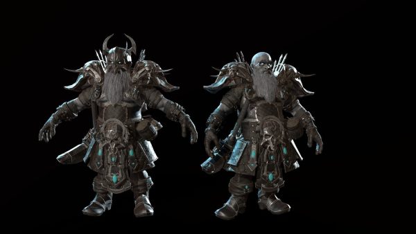 Dwarf Low Poly world of warcraft character