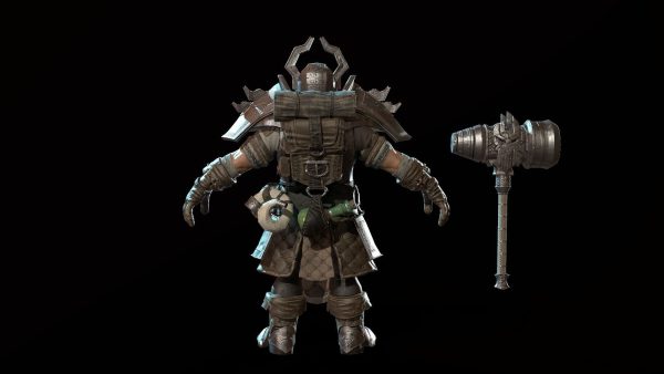 Dwarf Low Poly world of warcraft character