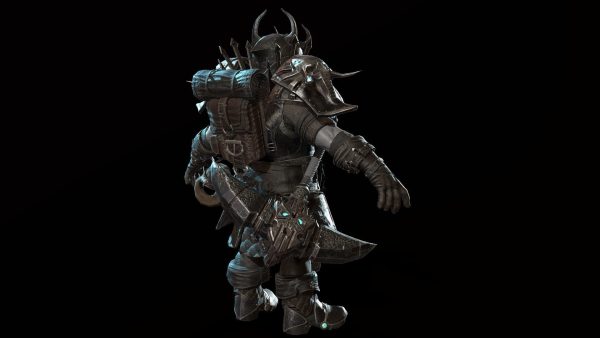 Dwarf Low Poly world of warcraft character