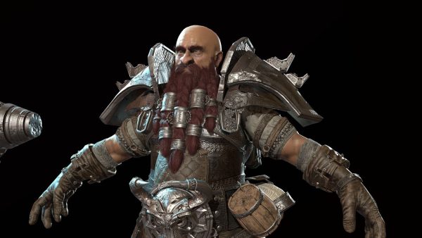 Dwarf Low Poly world of warcraft character