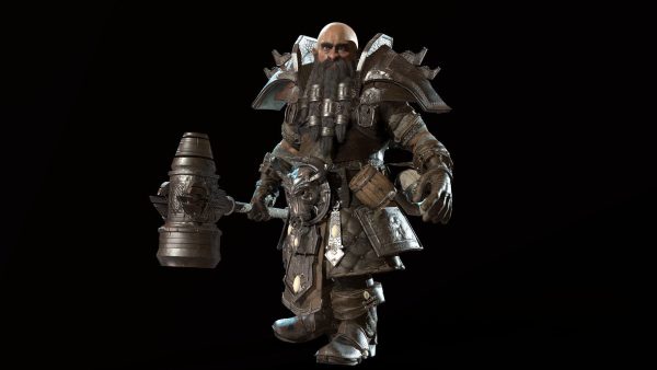 Dwarf Low Poly world of warcraft character