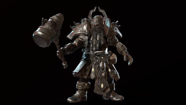Dwarf Low Poly world of warcraft character