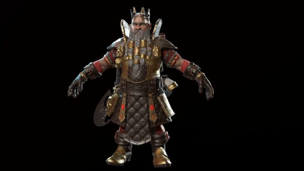 Dwarf Low Poly world of warcraft character