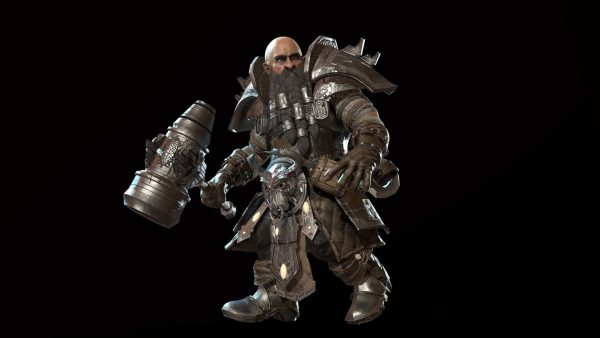 Dwarf Low Poly world of warcraft character