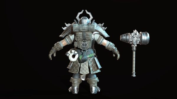 Dwarf Low Poly world of warcraft character