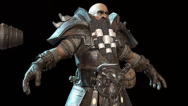 Dwarf Low Poly world of warcraft character