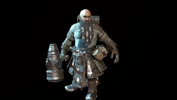 Dwarf Low Poly world of warcraft character