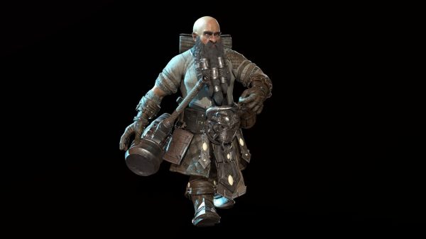 Dwarf Low Poly world of warcraft character