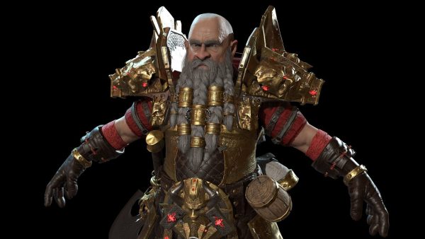 Dwarf Low Poly world of warcraft character