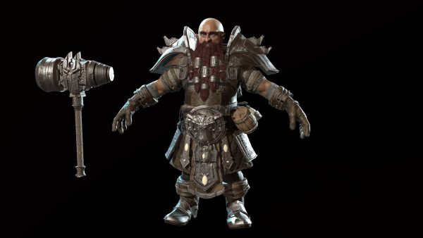Dwarf Low Poly world of warcraft character