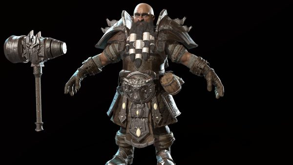Dwarf Low Poly world of warcraft character