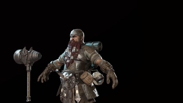 Dwarf Low Poly world of warcraft character