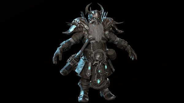 Dwarf Low Poly world of warcraft character