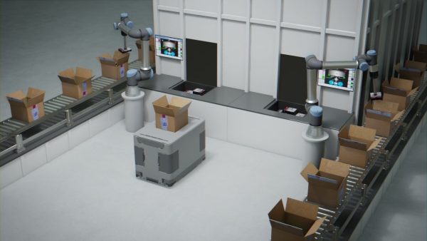 Packing Industrial Robots Animated