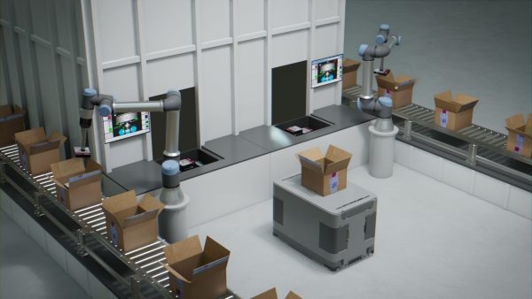 Packing Industrial Robots Animated