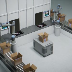 Packing Industrial Robots Animated