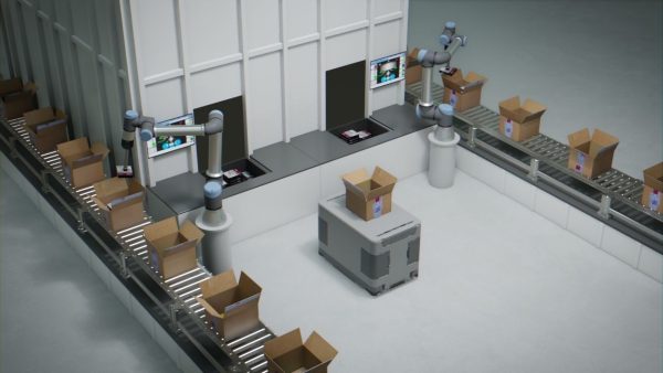 Packing Industrial Robots Animated