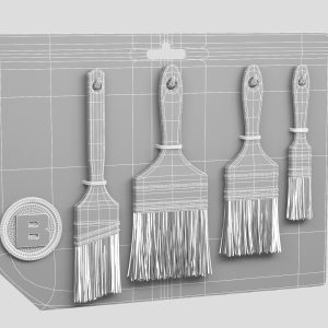 paint-brush-set-3d-model-454e682631