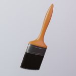 Paint Brush with Flat Wood Color