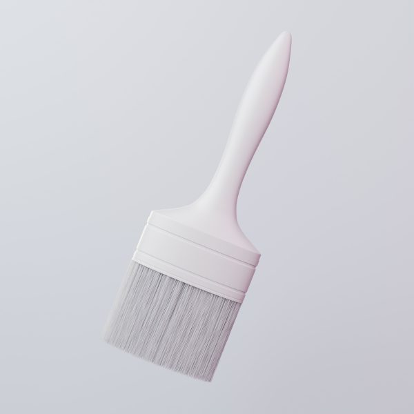 Paint Brush with Flat Wood Color