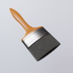 Paint Brush with Flat Wood Color