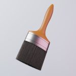 Paint Brush with Flat Wood Color