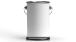 Paint cans with metal handle