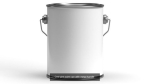 Paint cans with metal handle