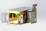 Paint spraying equipment set