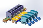 Paint spraying equipment set