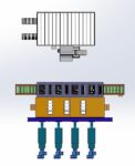 Paint spraying equipment set