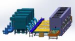 Paint spraying equipment set