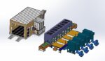 Paint spraying equipment set