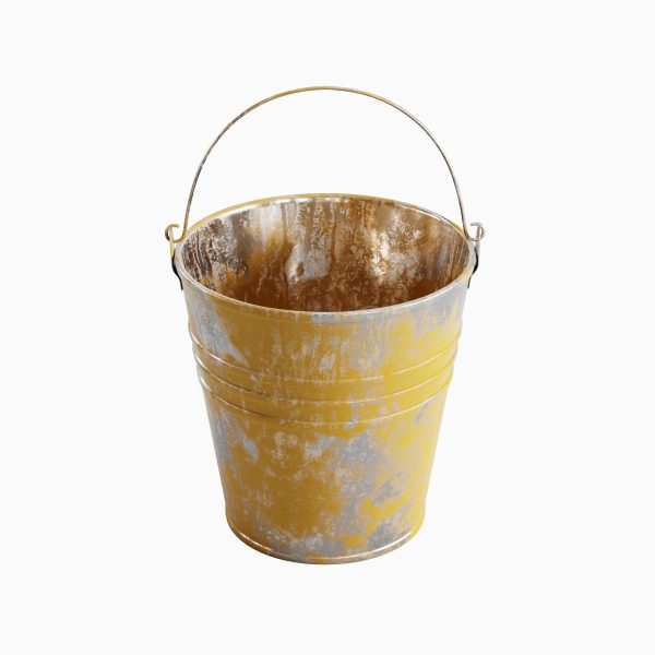 Painted Scrapped Steel Bucket 02