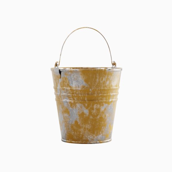 Painted Scrapped Steel Bucket 02
